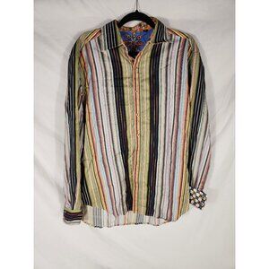 NWOT Robert Graham Mens Designer Shirt Boho Festival Rock XL